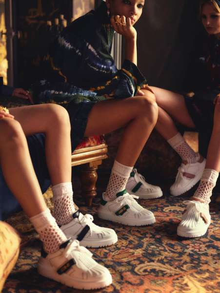 Мария Грация Кьюри представила новые кроссовки Dior-ID из белой кожи