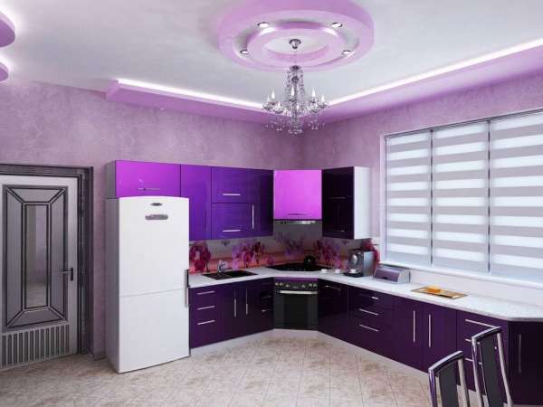 Кухня в фиолетовых тонах (50 фото интерьеров): сиреневая, лиловая, лавандовая, сочетания цветов