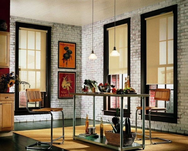 Шторы для кухни в стиле лофт: какие подойдут для окна и балконной двери, фото от дизайнеров