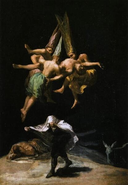 Франсиско Гойя, «Ведьмы в воздухе», 1798 г.
